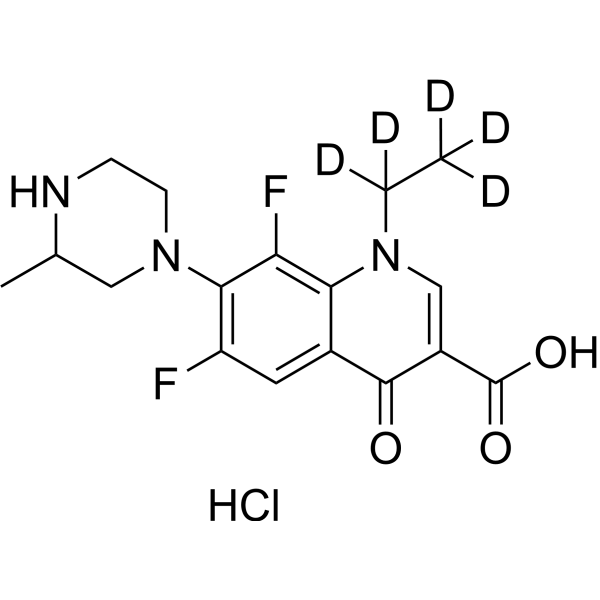 <em>Lomefloxacin</em>-d5 hydrochloride
