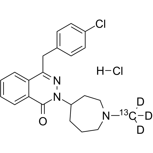 Azelastine-<sup>13</sup>C,d<sub>3</sub> hydrochloride Chemical Structure