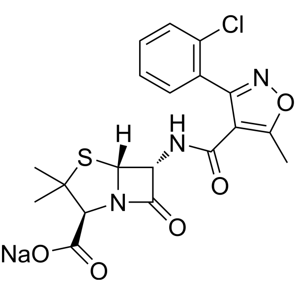Cloxacillin sodium Chemical Structure