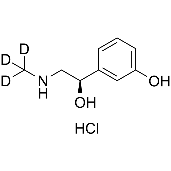 Phenylephrine-d<sub>3</sub> hydrochloride Chemical Structure