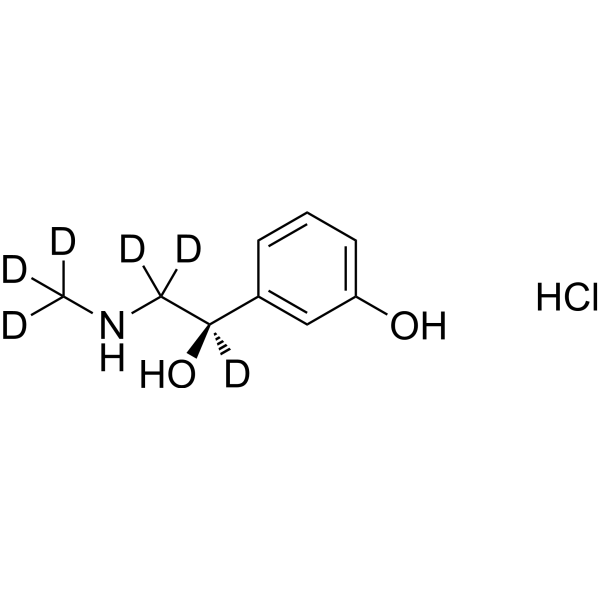 Phenylephrine-d<sub>6</sub> hydrochloride Chemical Structure