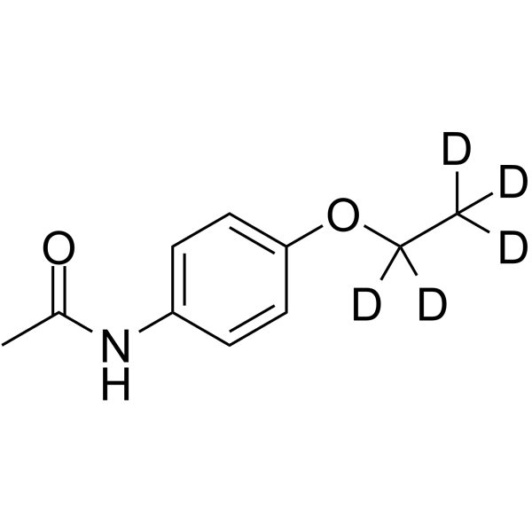 Phenacetin-d<sub>5</sub> Chemical Structure