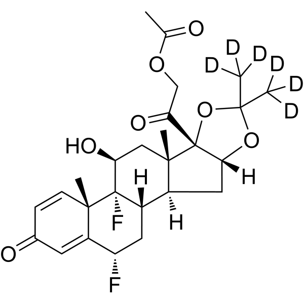 Fluocinonide-d<sub>6</sub> Chemical Structure