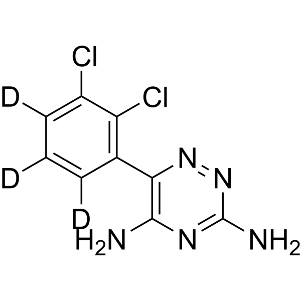 Lamotrigine-d<sub>3</sub> Chemical Structure