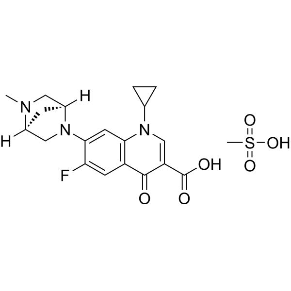Danofloxacin mesylate Chemical Structure