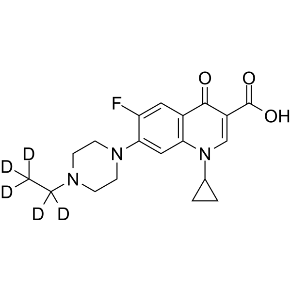 Enrofloxacin-d<sub>5</sub> Chemical Structure
