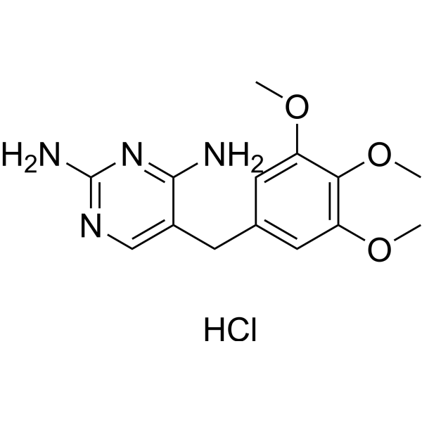 Trimethoprim hydrochloride Chemical Structure
