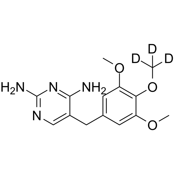 Trimethoprim-d<sub>3</sub> Chemical Structure