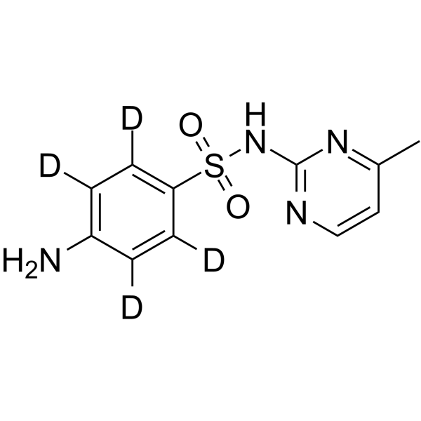 Sulfamerazine-d<sub>4</sub> Chemical Structure