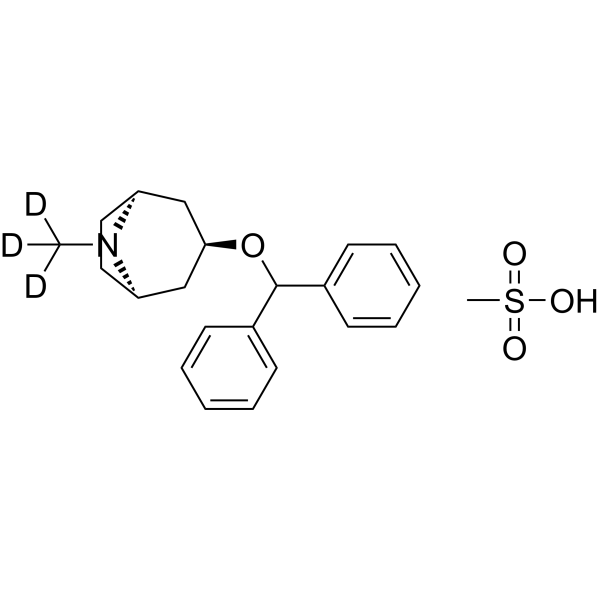 Benztropine-d<sub>3</sub> mesylate Chemical Structure