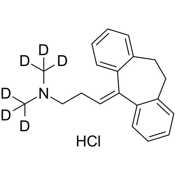 Amitriptyline-d<sub>6</sub> hydrochloride Chemical Structure