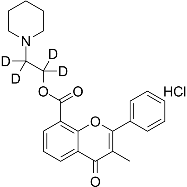 Flavoxate-d<sub>4</sub> hydrochloride Chemical Structure