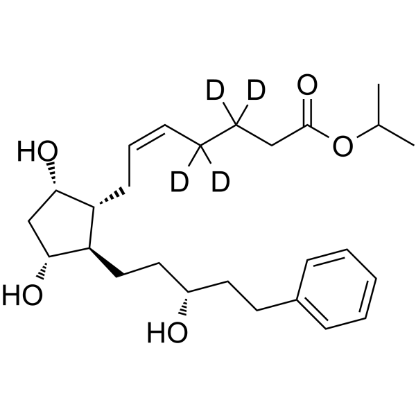 Latanoprost-d<sub>4</sub> Chemical Structure