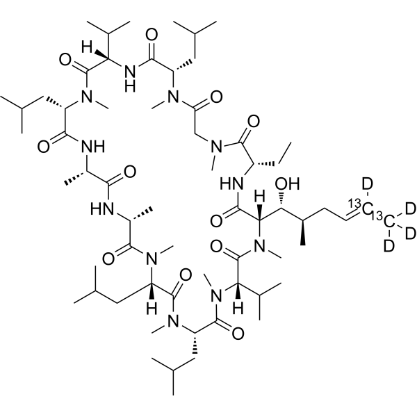 Cyclosporin A-13C2,<em>d</em>4