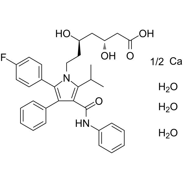 Atorvastatin hemicalcium trihydrate Chemical Structure