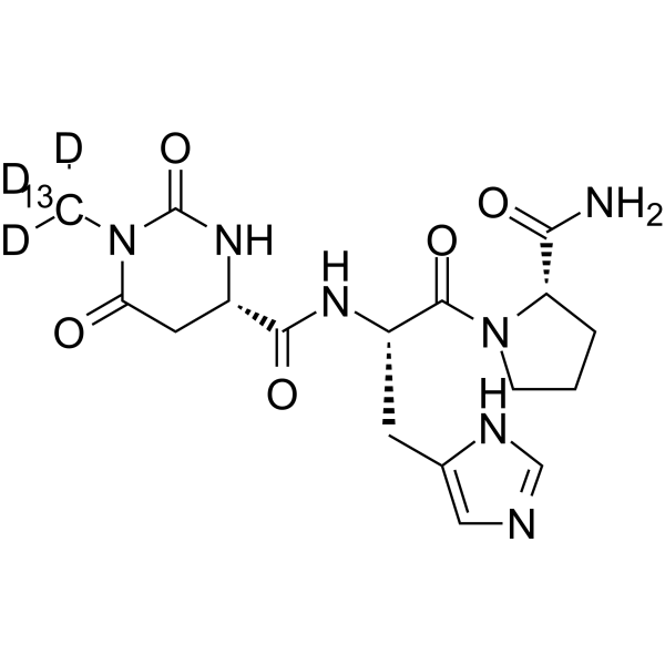 Taltirelin-<sup>13</sup>C,d<sub>3</sub> Chemical Structure