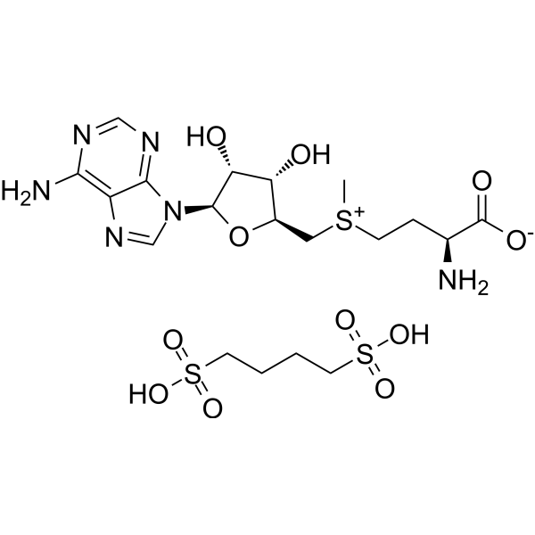 S-Adenosyl-L-methionine (1,4-butanedisulfonate) Chemical Structure