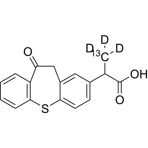 Zaltoprofen-<sup>13</sup>C,d<sub>3</sub> Chemical Structure