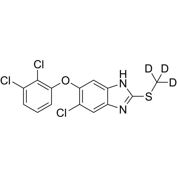Triclabendazole-d<sub>3</sub> Chemical Structure