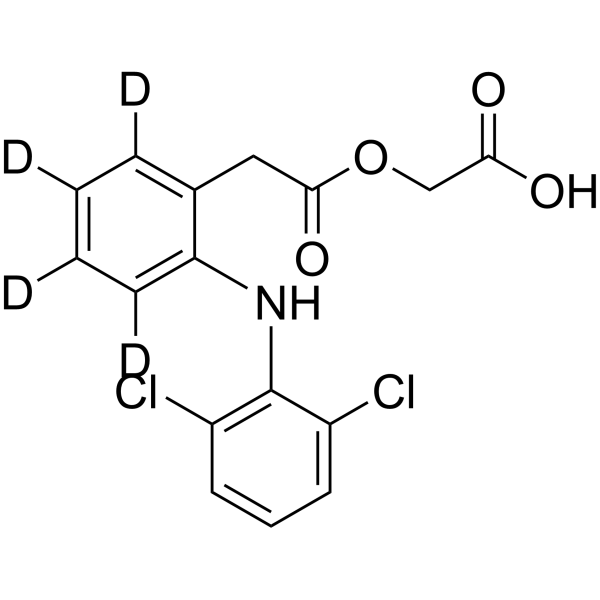 Aceclofenac-d<sub>4</sub> Chemical Structure