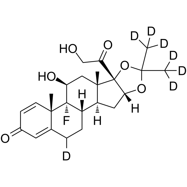 Triamcinolone acetonide-d<sub>7</sub>-1 Chemical Structure