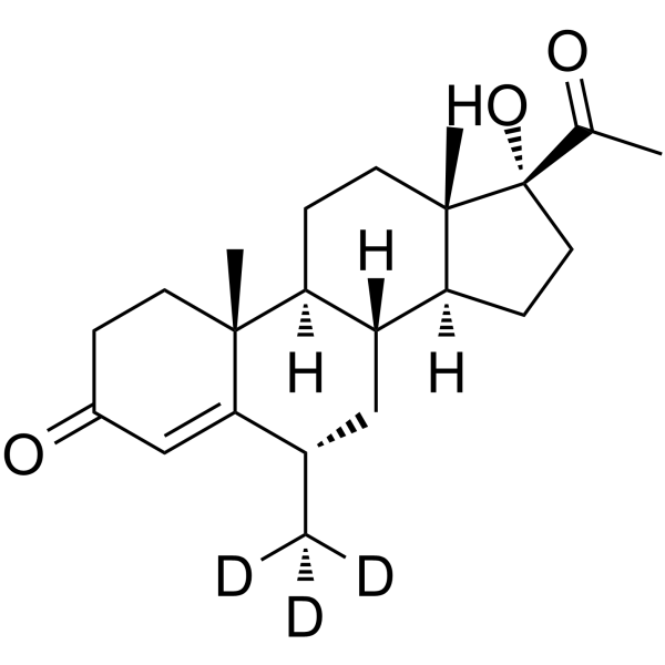 Medroxyprogesterone-d<sub>3</sub> Chemical Structure
