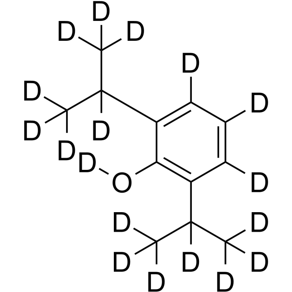 Propofol-d<sub>18</sub> Chemical Structure