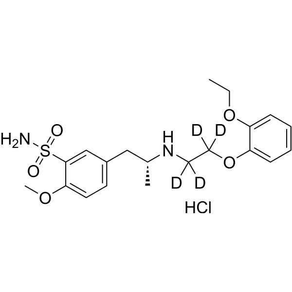Tamsulosin-d<sub>4</sub> hydrochloride Chemical Structure