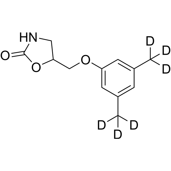 Metaxalone-d<sub>6</sub> Chemical Structure