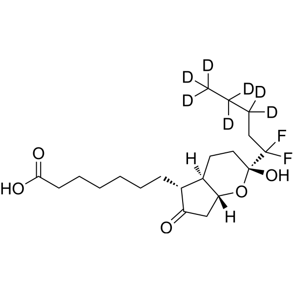 Lubiprostone (hemiketal)-d<sub>7</sub> Chemical Structure