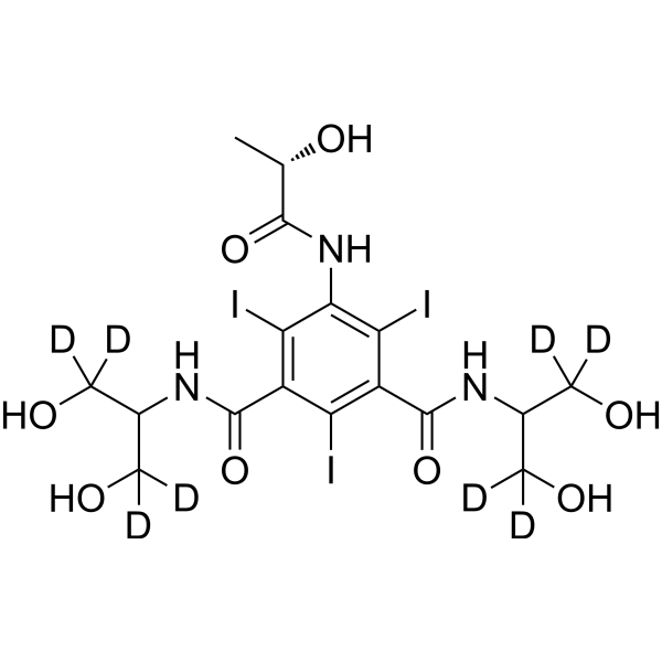 Iopamidol-d<sub>8</sub> Chemical Structure