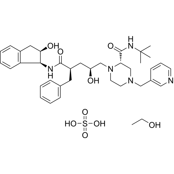 Indinavir sulfate ethanolate Chemical Structure