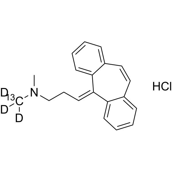Cyclobenzaprine-<sup>13</sup>C,d<sub>3</sub> hydrochloride Chemical Structure