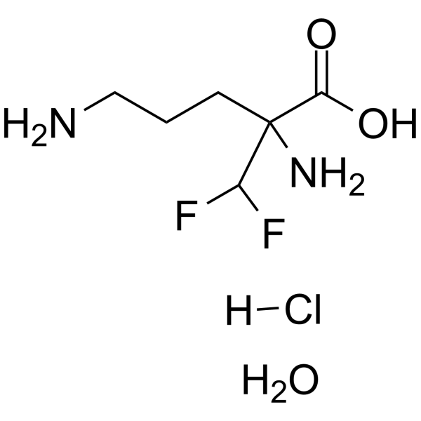 Eflornithine hydrochloride hydrate