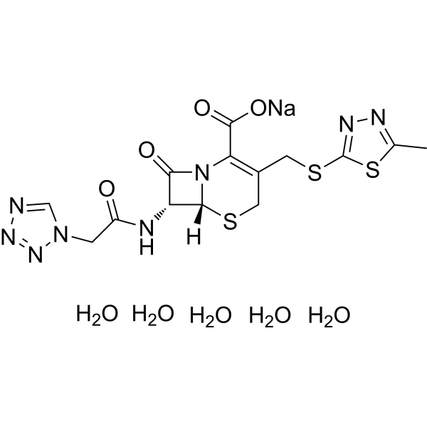 Cefazolin sodium pentahydrate Chemical Structure
