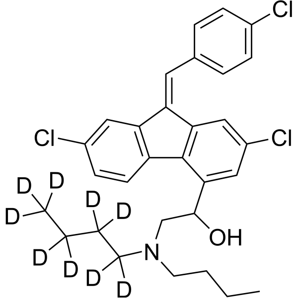 Lumefantrine-d<sub>9</sub> Chemical Structure