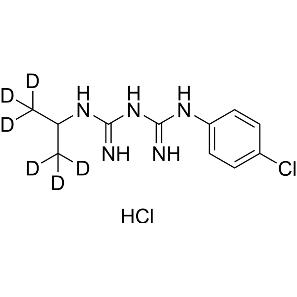 Proguanil-d6 hydrochloride Chemical Structure