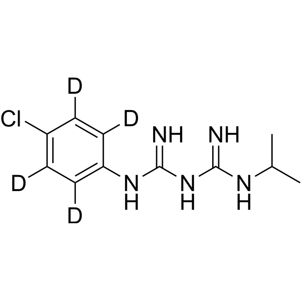 Proguanil-d<sub>4</sub> Chemical Structure