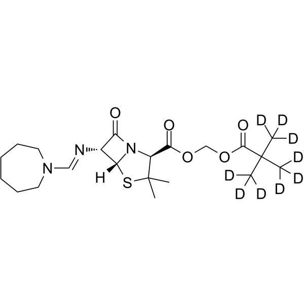Pivmecillinam-d<sub>9</sub> Chemical Structure