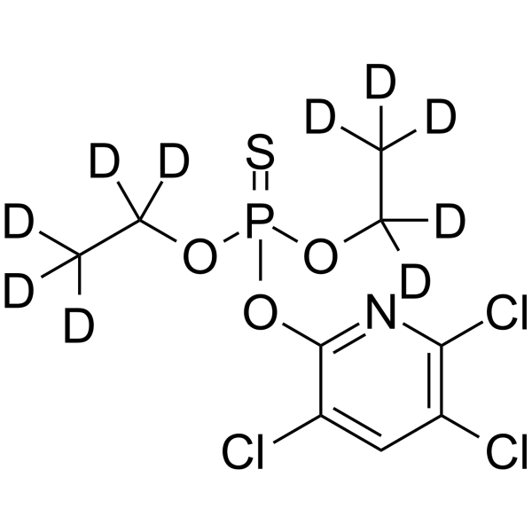 Chlorpyrifos-d<sub>10</sub> Chemical Structure
