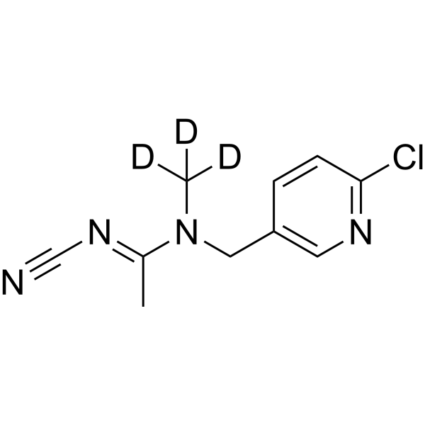 Acetamiprid-d<sub>3</sub> Chemical Structure