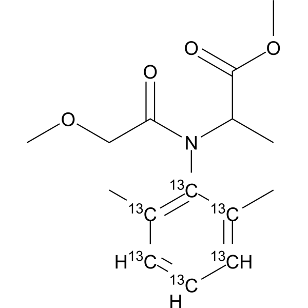 Metalaxyl-<sup>13</sup>C<sub>6</sub> Chemical Structure