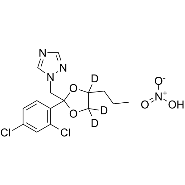 Propiconazole-d<sub>3</sub> nitrate Chemical Structure