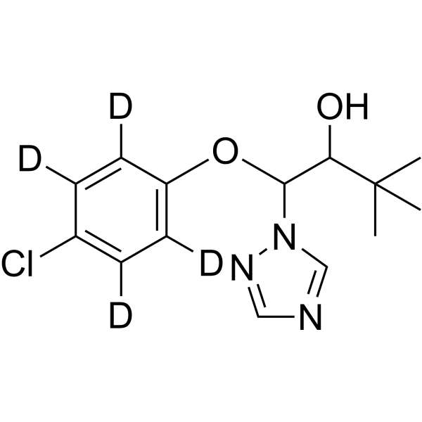 Triadimenol-d<sub>4</sub> Chemical Structure