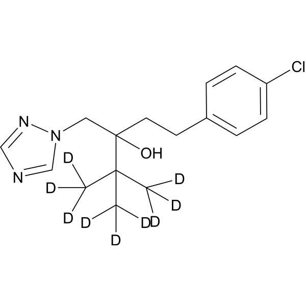 Tebuconazole-d<sub>9</sub> Chemical Structure
