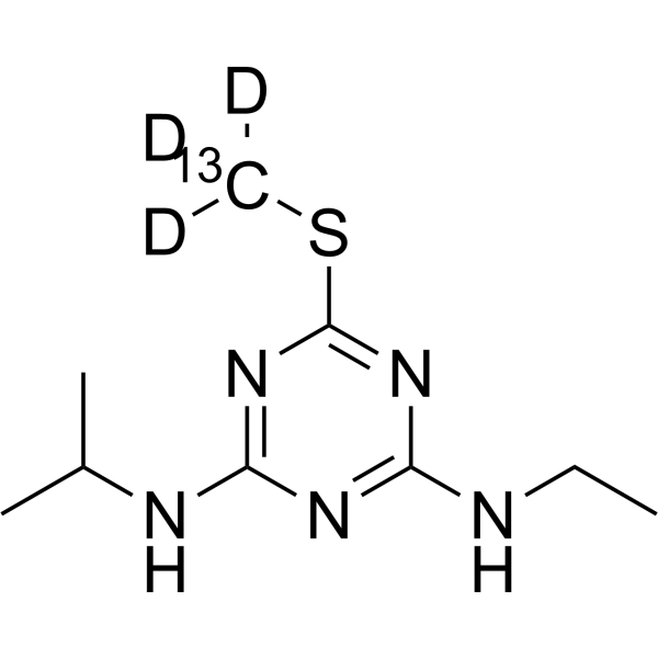 Ametryn-<sup>13</sup>C,d<sub>3</sub> Chemical Structure