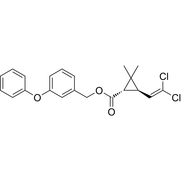 (-)-trans-Permethrin Chemical Structure