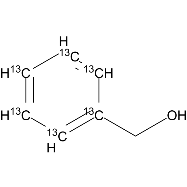 Benzyl alcohol-<sup>13</sup>C<sub>6</sub> Chemical Structure