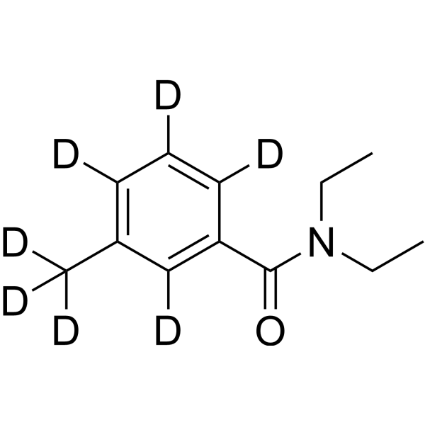 Diethyltoluamide-d<sub>7</sub> Chemical Structure