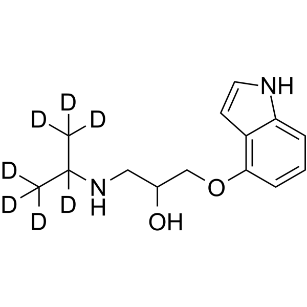 Pindolol-d<sub>7</sub> Chemical Structure